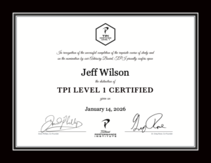TPI Level 1 Jeff Wilson